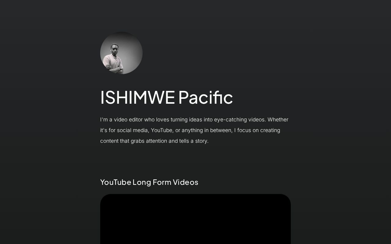 Carrd profile picture for @ishimwe